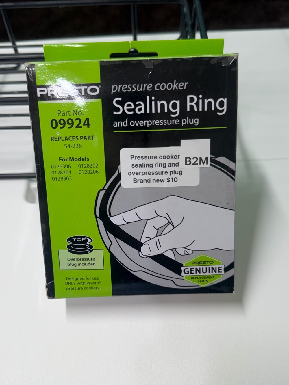 Presto Pressure Cooker Sealing Ring & over pressure plug  09924